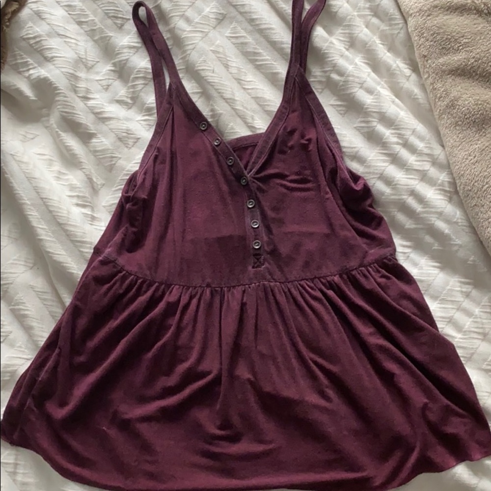 American Eagle maroon tank top size small
